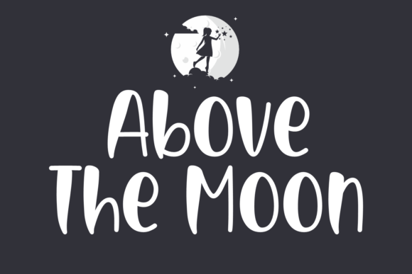 Above the Moon: A Playful Display Font for Scroll-Stopping Brand Content
