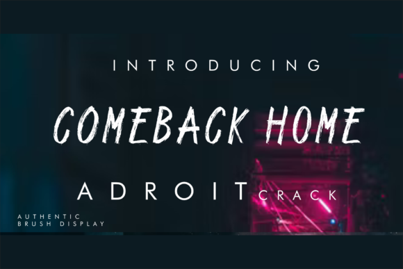 Adroit Crack: A Display Font with Gentle Whimsy