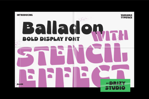 Balladon: A Bold, Retro Display Font for Small Business Branding