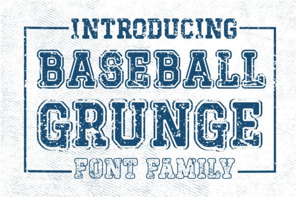 Baseball Grunge: A Display Font That Commands Attention