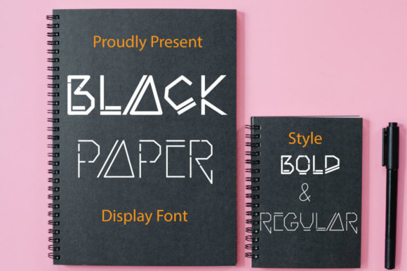Black Paper: A Robotic Display Font That Stands Out