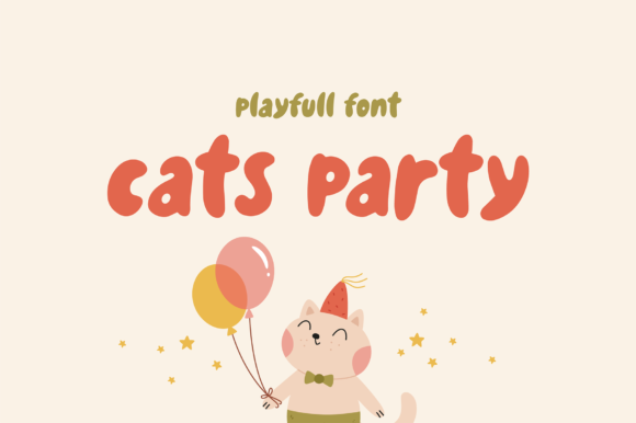 Cats Party: A Playful Display Font for Editorial Charm