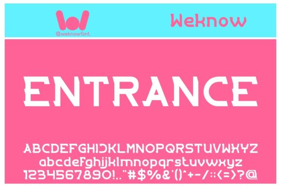 Entrance: A Bold Display Font for Handmade Labels & Printables