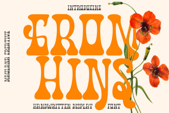 Gromhins: A Psychedelic Display Font That Pops on the Web
