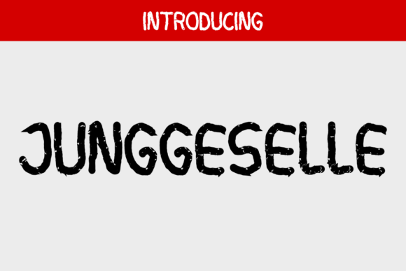 Junggeselle: A Bold, Artistic Display Font That Feels Human