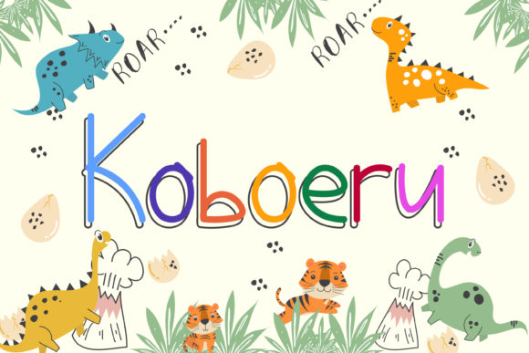 Koboeru: A Playful Display Font for Handmade Labels & Printables