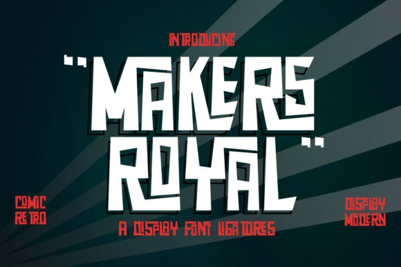 Makers Royal: A Retro-Graffiti Display Font That Cuts Through the Feed
