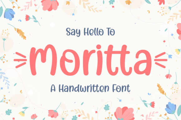 Moritta: A Playful Display Font That Makes Handmade Products Shine