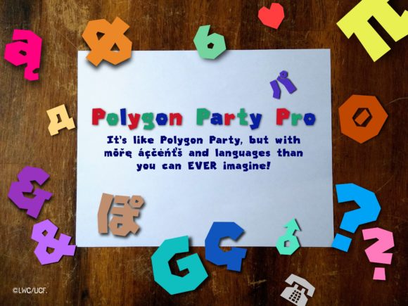 Polygon Party: A Playful Display Font for Small Business Branding