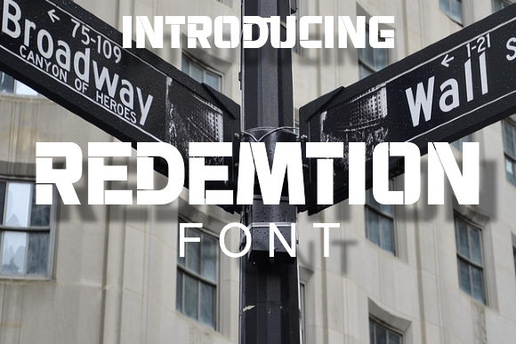 Redemtion: A Modern Stencil Typeface That Elevates Real Business Branding