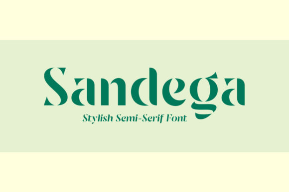 Sandega: A Display Font That Earns Its Space