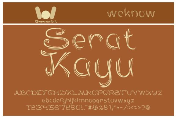 Serat Kayu: A Display Font with Editorial Edge