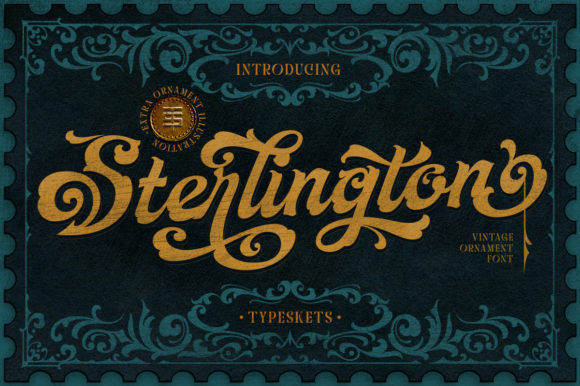 Sterlington: A Victorian-Inspired Display Font for Handmade Charm