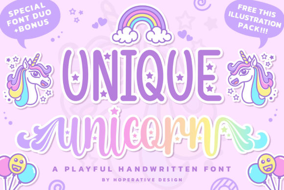 Unique Unicorn: A Display Font That Makes Magic Feel Real