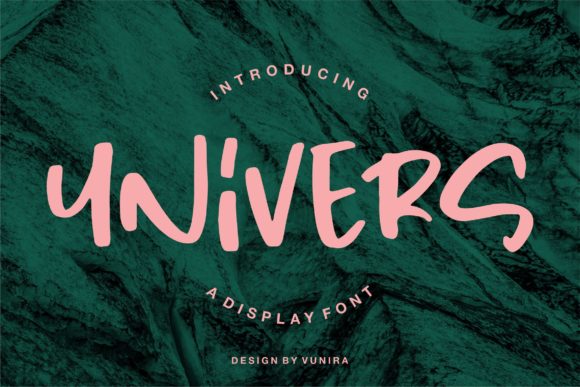 Univers: A Display Font That Adds Crafty Charm to Digital Layouts